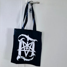 Load image into Gallery viewer, Lord Ahriman Signature Tote Bag with occult emblem - Official Dark Funeral black metal merchandise