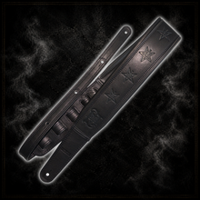 Load image into Gallery viewer, Lord Ahriman Signature Italian Nappa leather guitar and bass strap