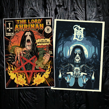 Carregar imagem no visualizador da galeria, Lord Ahriman 2-Poster Bundle – Signed Limited Prints on 250g Heavy Offset Paper