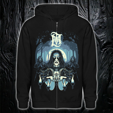 Carregar imagem no visualizador da galeria, In the Sign of the Horns zip-hood – Lord Ahriman artwork by Dan Lerner