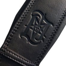 Cargar imagen en el visor de la galería, "Close-up of padded black leather strap – Lord Ahriman signature edition
