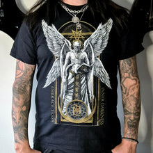 Load image into Gallery viewer, Embrace Your Inner Darkness T-shirt – Lord Ahriman x Nestor Avalos artwork. lordahriman.com 
