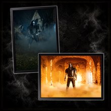 Load image into Gallery viewer, Lord Ahriman signed poster bundle featuring Nightfall and I Am The Apocalypse - Official Dark Funeral art prints

