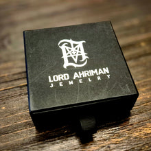 Cargar imagen en el visor de la galería, Exclusive jewelry box with &#39;Lord Ahriman Jewelry&#39; logo
