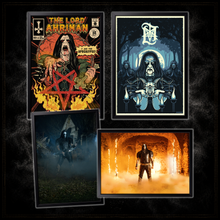 Lade das Bild in den Galerie-Viewer, Ultimate Lord Ahriman poster bundle with 4 signed black metal art prints
