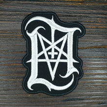 Carregar imagem no visualizador da galeria, Lord Ahriman Signature Logo Woven Cut-Out Patch
