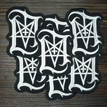 Carregar imagem no visualizador da galeria, Lord Ahriman Signature Logo Woven Cut-Out Patch
