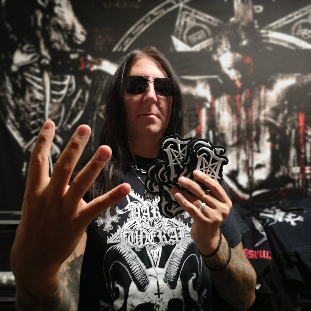 Lord Ahriman Signature Logo Woven Cut-Out Patch